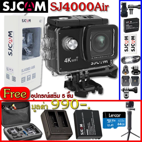SJCAM SJ4000air Action camera 4K wifi กล้องกันน้ำ กล้องติดหมวก ของแท้