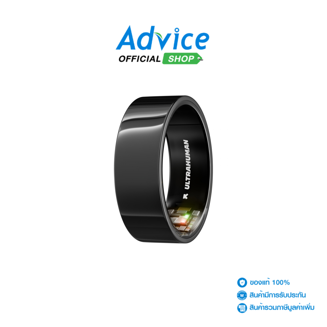 Ultrahuman Smart Ring Air 08 Aster Black (Uhra-Aa-08): A0182551 ราคา 15,800 บาท*ส่งฟรี