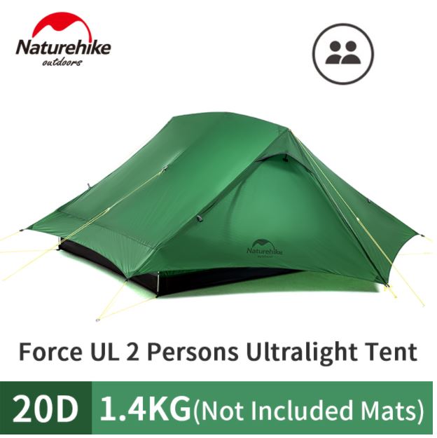 ดูภาพ เต็นท์ Naturehike ปี 2020 new ขนาด2คน น้ำหนัก1.4 ใหม่ล่าสุด มี Ground sheet double Camping Tent Outdoor Ultralight 1.4KG 20D Silicone Large space Hiking double door Tent With Free Mat <br/>เพิ่มเติม เต็นท์ Naturehike ปี 2020 new ขนาด2คน น้ำหนัก1.4 ใหม่ล่าสุด มี Ground sheet double Camping Tent Outdoor Ultralight 1.4KG 20D Silicone Large space Hiking double door Tent With Free Mat