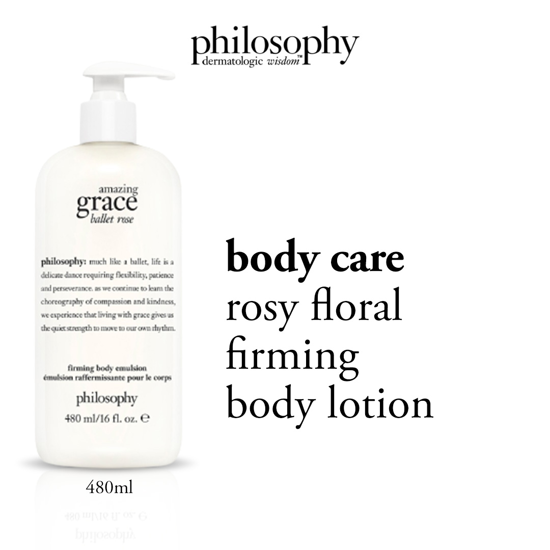 Philosophy Amazing Grace Ballet Rose Body Emulsion 480ml อิมัลชั่นบำรุงผิวกาย ขนาด 480 มิลลิลิตร ราคา 1,361 บาท*ส่งฟรี