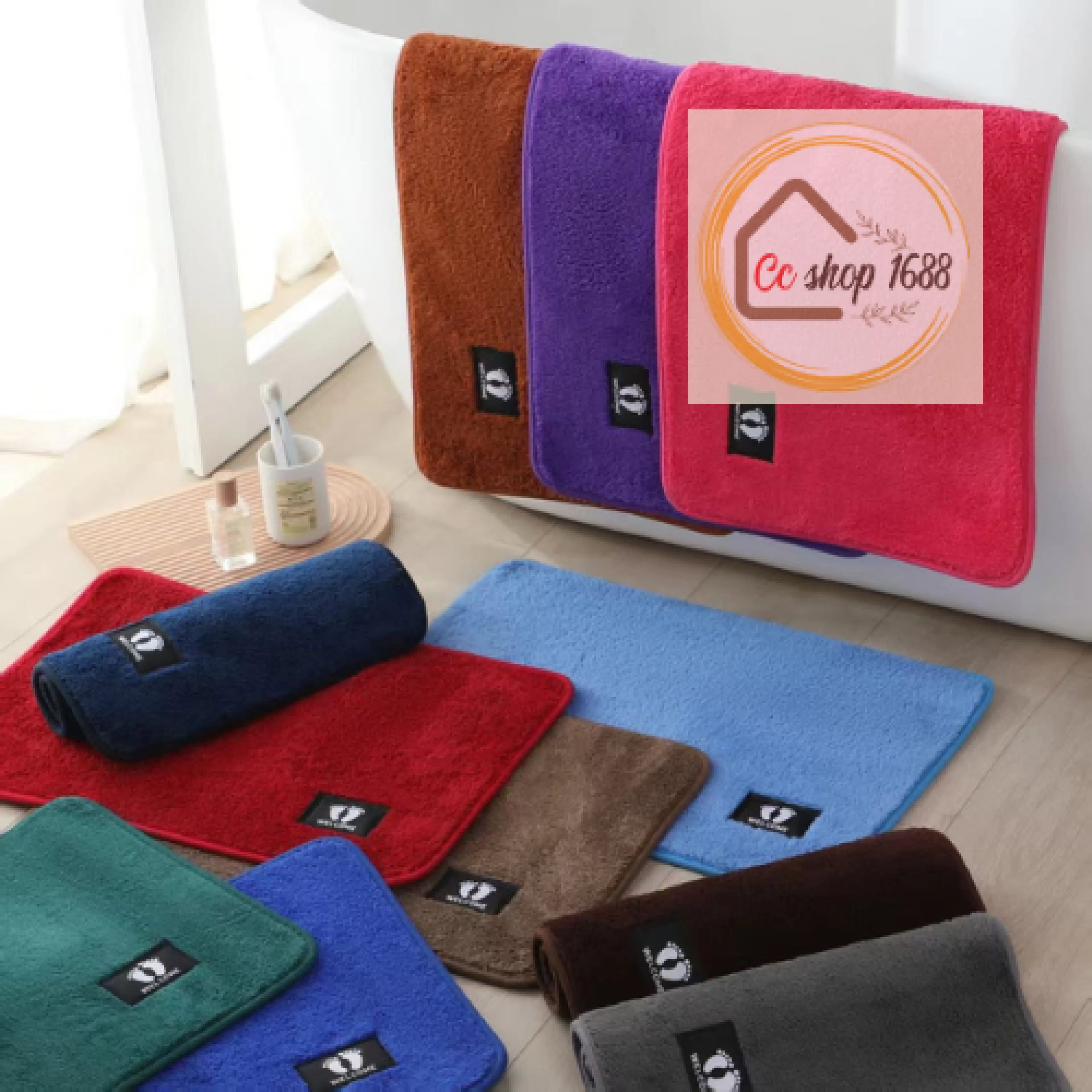 Doormats, Foot Towels, Non-Slip Carpets, Bedroom Carpets, Small Foot Prints, Artificial Wool Fabric, Soft and Comfortable for the Feet【 40 X 60 Cm. 】Good Quality, Color Doesn'T Fade.
