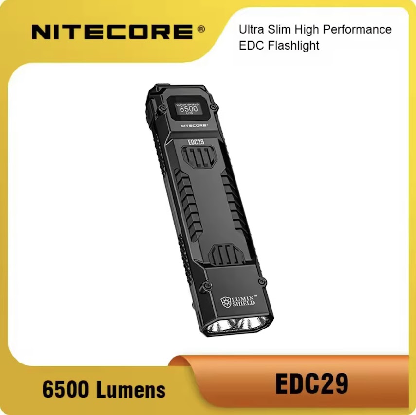 Nitecore Edc29 6500 Lumens Usb-C Rechargeable Ultra Slim High Performance Edc Flashlight Bulit-In Battery ราคา 2,879 บาท*ส่งฟรี