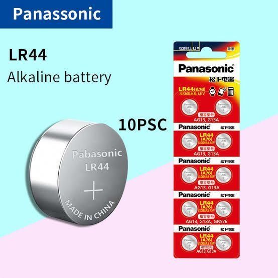 Panasonic Lr44/A76/Ag13 Batteries, 1 Pack for Microphones, Contains 10 Batteries (1 Year Warranty) ราคา 45 บาท*ส่งฟรี