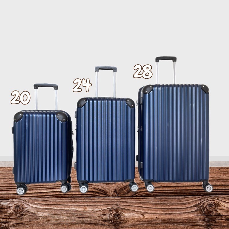 Buck Travel Bag, Zip Lock Code Model, Abs+Pc Material, 20/24/28 Inch Wheeled Suitcase, Strong, Flexible, Bright Colors, 6 Colors, 100%.