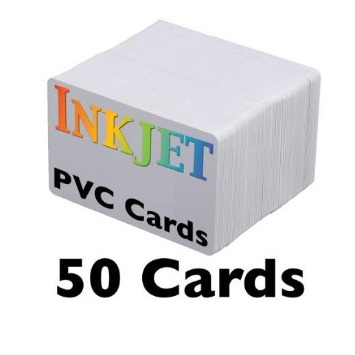 แผ่น PVC เปล่า Glossy White Blank inkjet printable PVC Card Waterproof plastic ID Card business card no chip for Epson , Canon printer