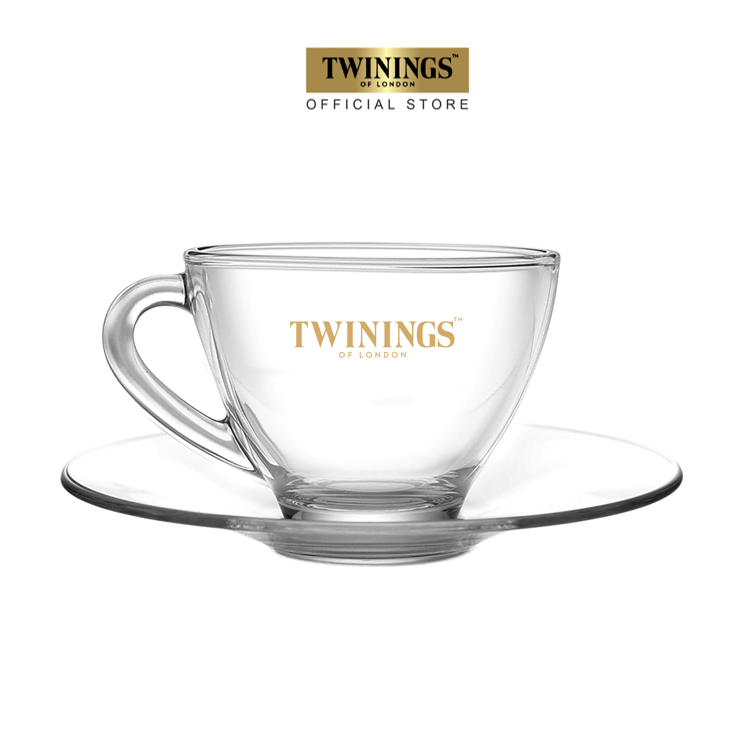 [สินค้าพิเศษ มีจำนวนจำกัด] ทไวนิงส์ แก้วชาพร้อมจานรองโลโก้ทไวนิงส์ ราคา 326 บาท*ส่งฟรี