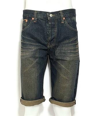 jeans กางเกงยีนส์ขาสั้นชาย ริมแดง-สีสนิม style Levis Size.28-44  No.600/1