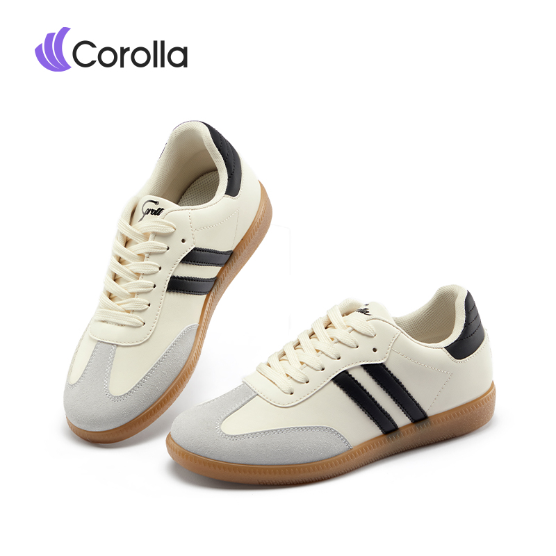 【New Product】Corolla Sneakers, Fashion Casual Shoes. Women's Waterproof White Sneakers, Goes with Every Retro Outfit. Student Shoes ราคา 449 บาท*ส่งฟรี