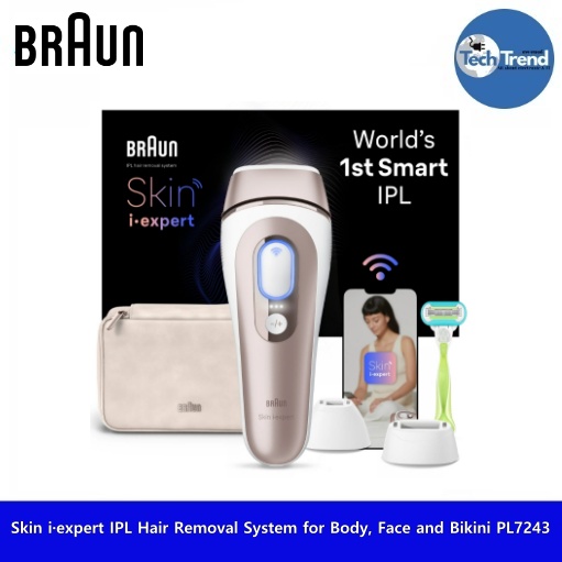 Braun_Skin i·expert IPL Hair Removal System for Body, Face and Bikini PL7243 เครื่องกำจัดขนไฟฟ้า ราคา 29,890 บาท*ส่งฟรี
