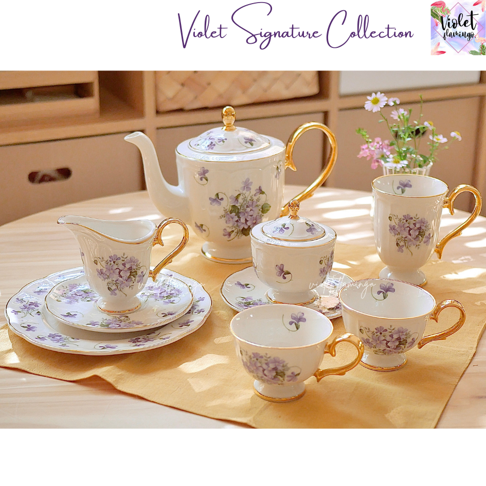 Violet Signature Tea Set ราคา 1,350 บาท*ส่งฟรี