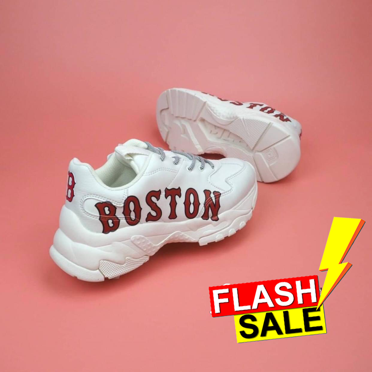 รูปภาพรายละเอียดของ Big Sale🥇รองเท้าแฟชั่นMLB_Boston รองเท้าผ้าใบ รองเท้าลำลอง เบาใส่สบาย รับประกันสินค้า การันตีคุณภาพ