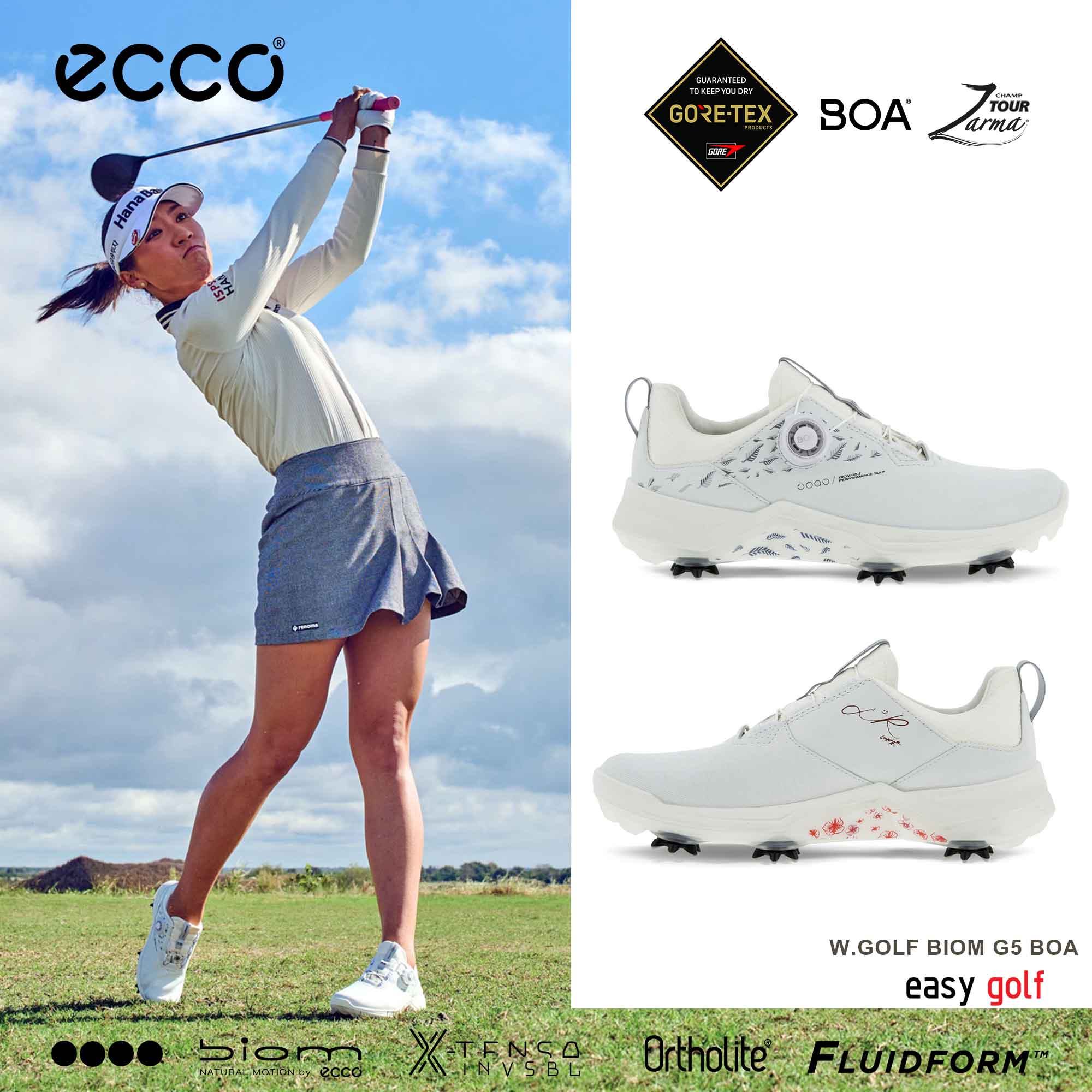 ほぼ未使用⭐︎BODILE SOFIA XS/S yumiko stina ECCO BIOM G5 BOA (LYDIA KO EDITION) WOMEN ECCO GOLF SHOES