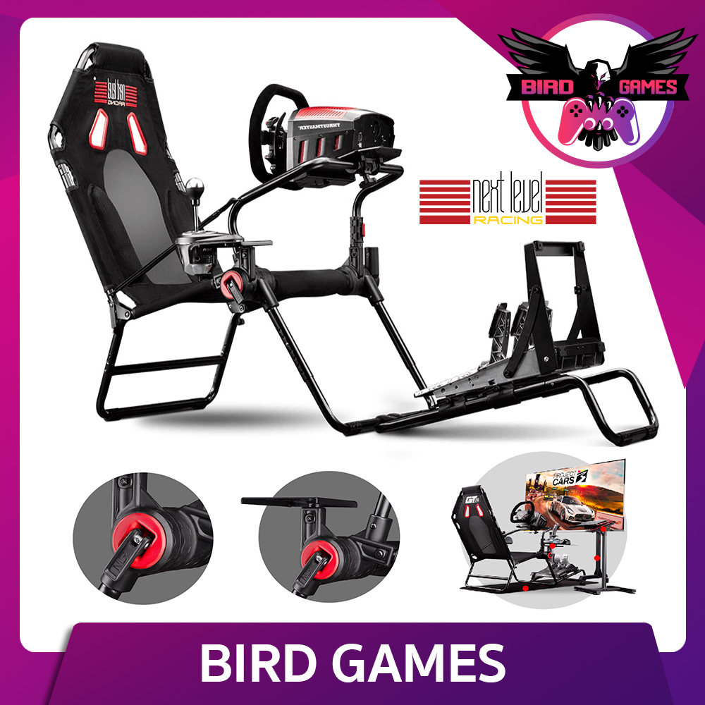 Next Level Racing GT LITE Foldable Simulator Cockpit [เก้าอี้ขับรถ] [เก้าอี้เกมขับรถ] ราคา 7,990 บาท*ส่งฟรี