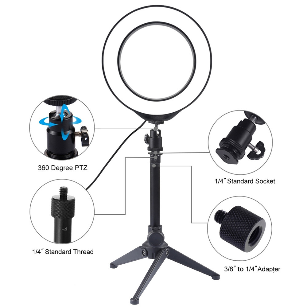 XUANY แต่งหน้าเติมแสงด้วยขาตั้งกล้อง3ตัวเลือกแสงไฟถ่ายภาพ Selfie Stick โคมไฟโทรศัพท์แฟลชวิดีโอ LED Selfie แหวนไฟ