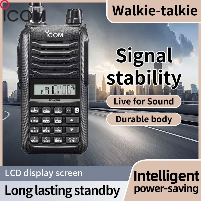 วิทยุสื่อสาร ICOM รุ่น IC-V86 เซ็ทแท้นอก แถมฟรีซองหนังหรือหูฟัง!! อุปกรณ์ครบเซ็ต เครื่องถูกต้องตามกฎหมาย ราคา 4,299 บาท*ส่งฟรี