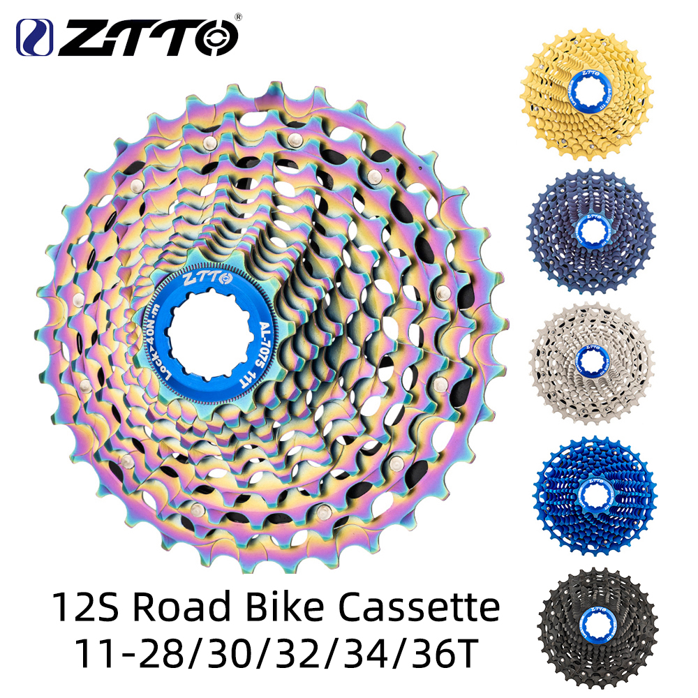 Ztto Road Bike Gear 12 Speed 11-28t 12 Speed 32t 34t 12S Lightweight Rainbow Color 36t ราคา 4,577 บาท*ส่งฟรี