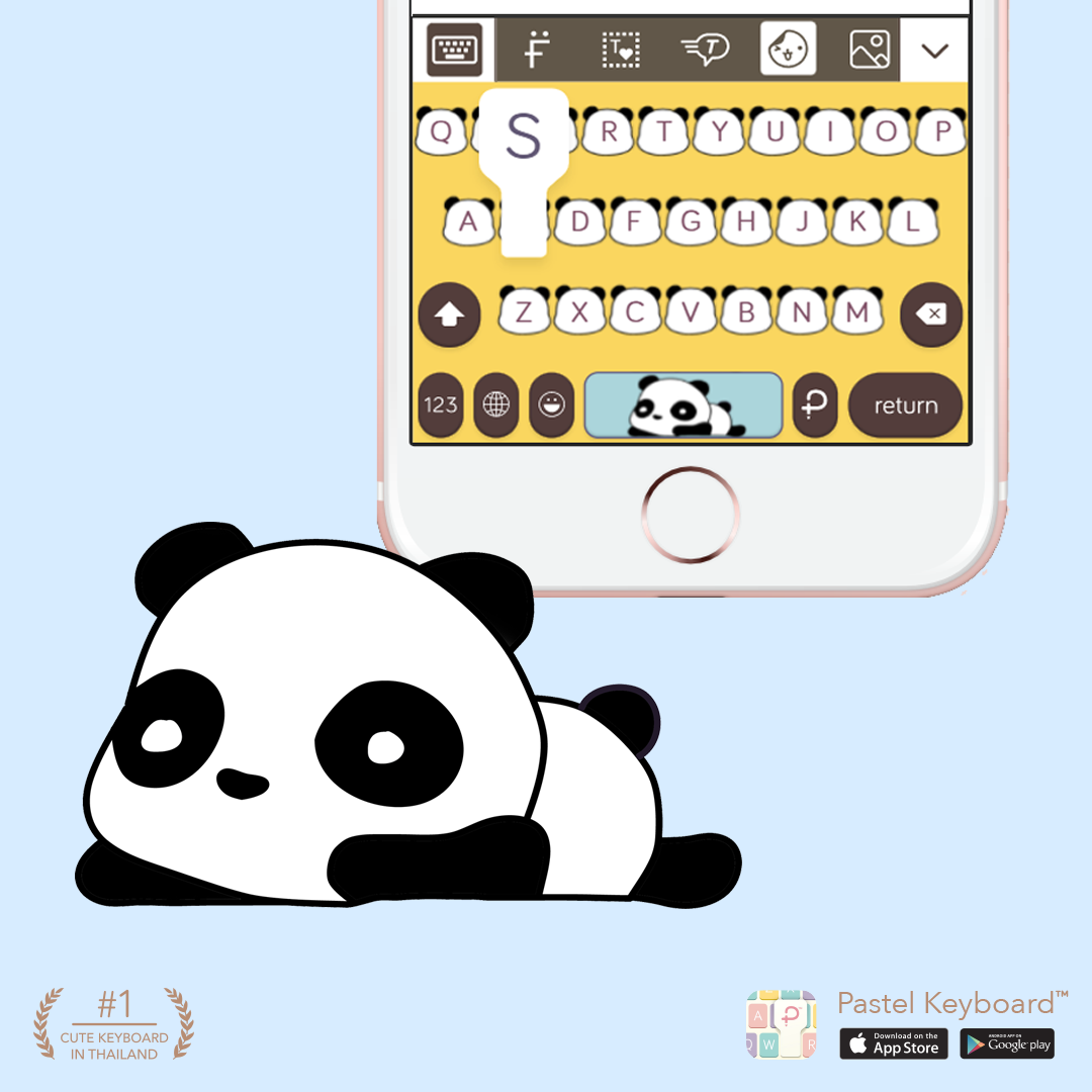 บัตรกำนัลดิจิทัล อีเวาเชอร์ส่วนลดสินค้า Pastel Keyboard ธีมแป้นพิมพ์ Pandy 2⎮ (E-Voucher) สำหรับแอปแป้นพิมพ์สีพาสเทล ราคา 69 บาท*ส่งฟรี