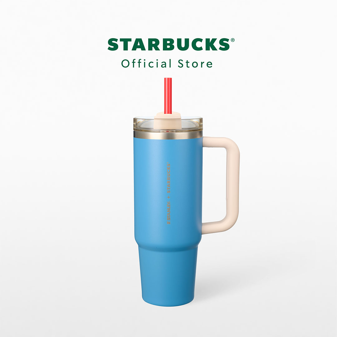Starbucks Stainless Steel Holiday Blue STANLEY Cold Cup 30oz. ทัมเบลอร์สตาร์บัคส์สแตนเลสสตีล ขนาด 30ออนซ์ A11160269 ราคา 1,790 บาท*ส่งฟรี