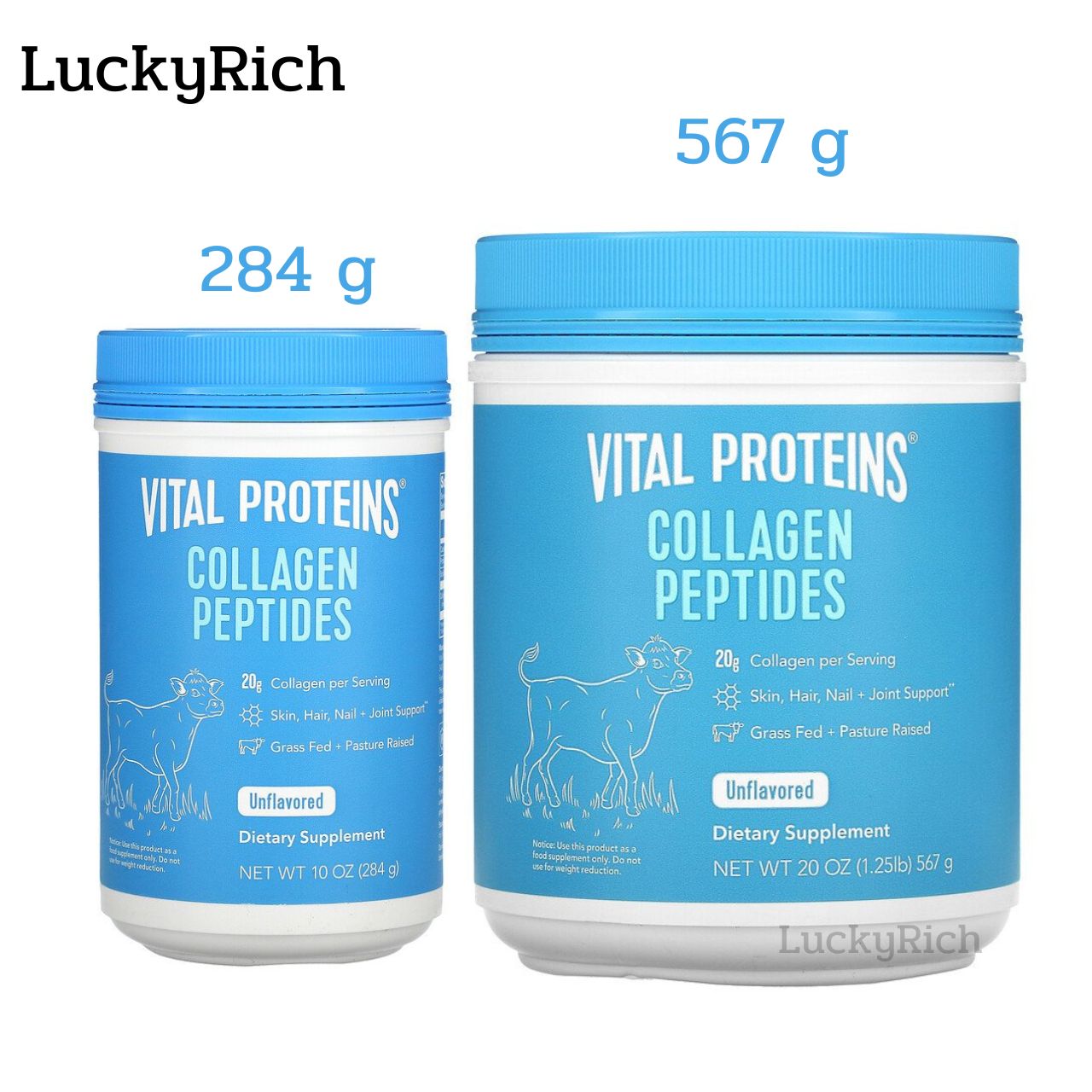 [Exp2026] คอลลาเจนเปปไทด์ Vital Proteins Collagen Peptides Unflavored (284g/567g) ราคา 3,200 บาท*ส่งฟรี