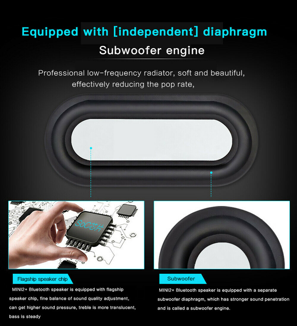 Wireless Bluetooth Dual Speaker 135mm Subwoofer Boombox Super Bass FM TF MIC AUX