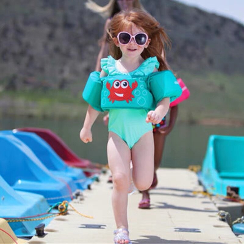 ภาพประกอบคำอธิบาย 【Lifefree】 เสื้อชูชีพเด็ก ชุดพยุงว่ายน้ำเสื้อชูชีพเด็ก ลายน่ารัก โฟมพยุงตัวว่ายน้ำรุ่นใหม่ โฟมพยุงตัวเด็กแบบเสื้อ