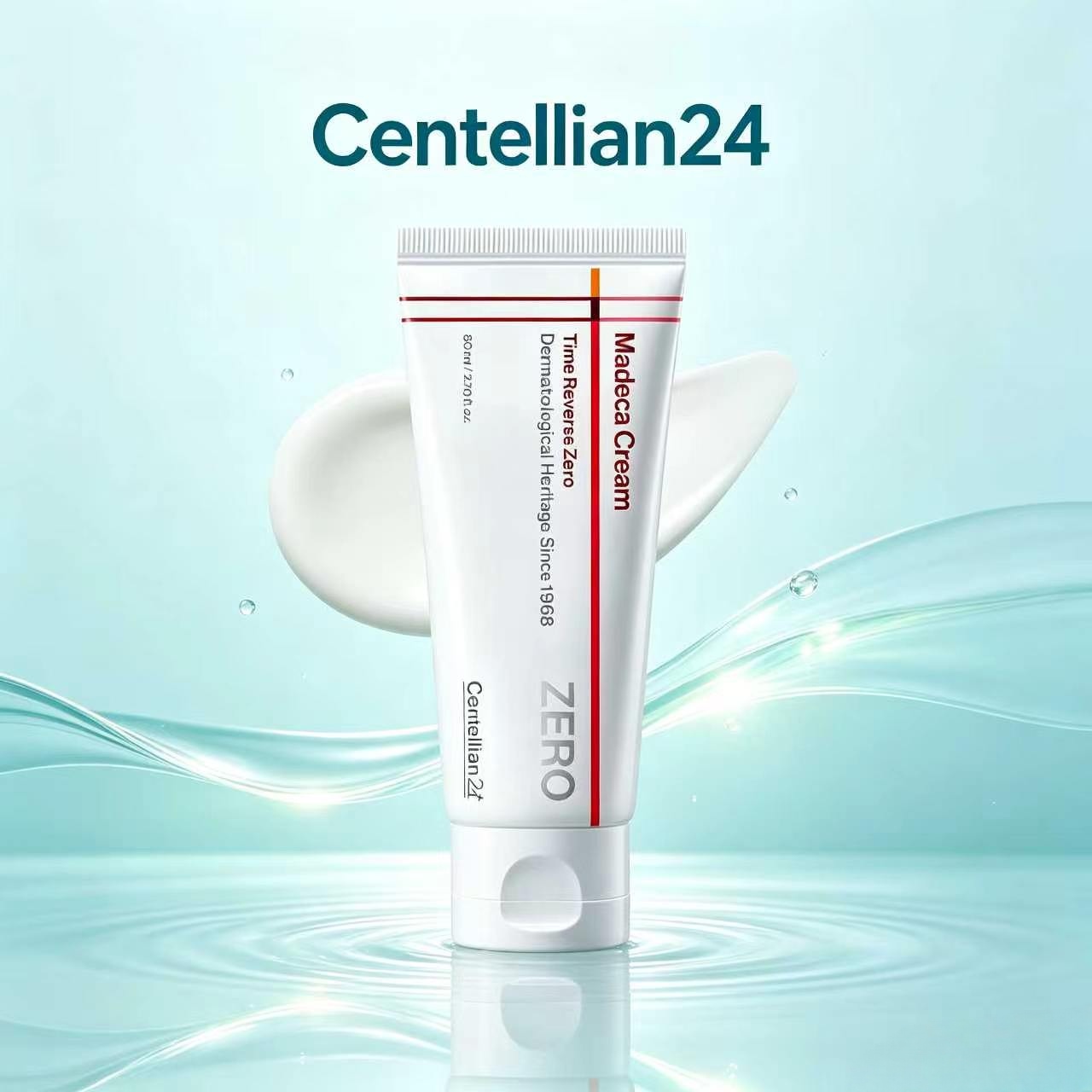 Centellian24 Madeca Time Reversal Zero 80ml, a Light, Non-Sticky Skin Care Cream. Contains Patented Teca Lotus Leaf and Gentle Retinol. Helps Repair the Skin Barrier. Reduces Dry Wrinkles, Suitable for Oily Skin, Acne-Prone Skin, and Sensitive Skin. ราคา 518 บาท*ส่งฟรี