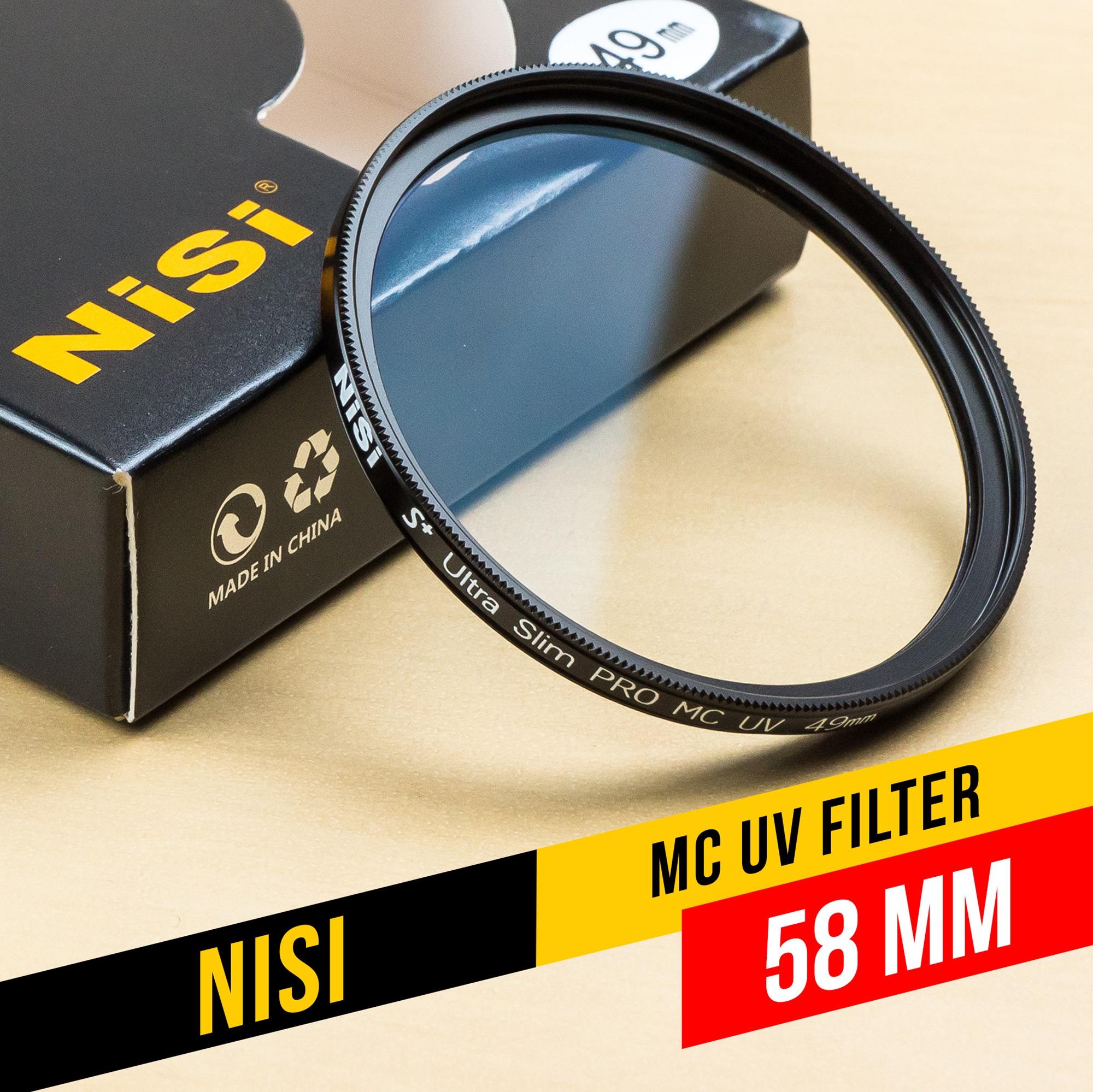 Nisi MC UV Filter  ขนาด 30mm / 37mm / 39mm / 40mm / 40.5 mm / 43mm / 46mm / 49mm / 52mm / 55mm / 58mm / 62mm / 67mm / 72mm / 77mm ( FILTER MC UV อย่างดี ) ที่กรองรังสียูวีโซด์ขนาดบางเป็นพิเศษ Professional MC  ( ฟิลเตอร์ บางพิเศษ ) ( Geekster )