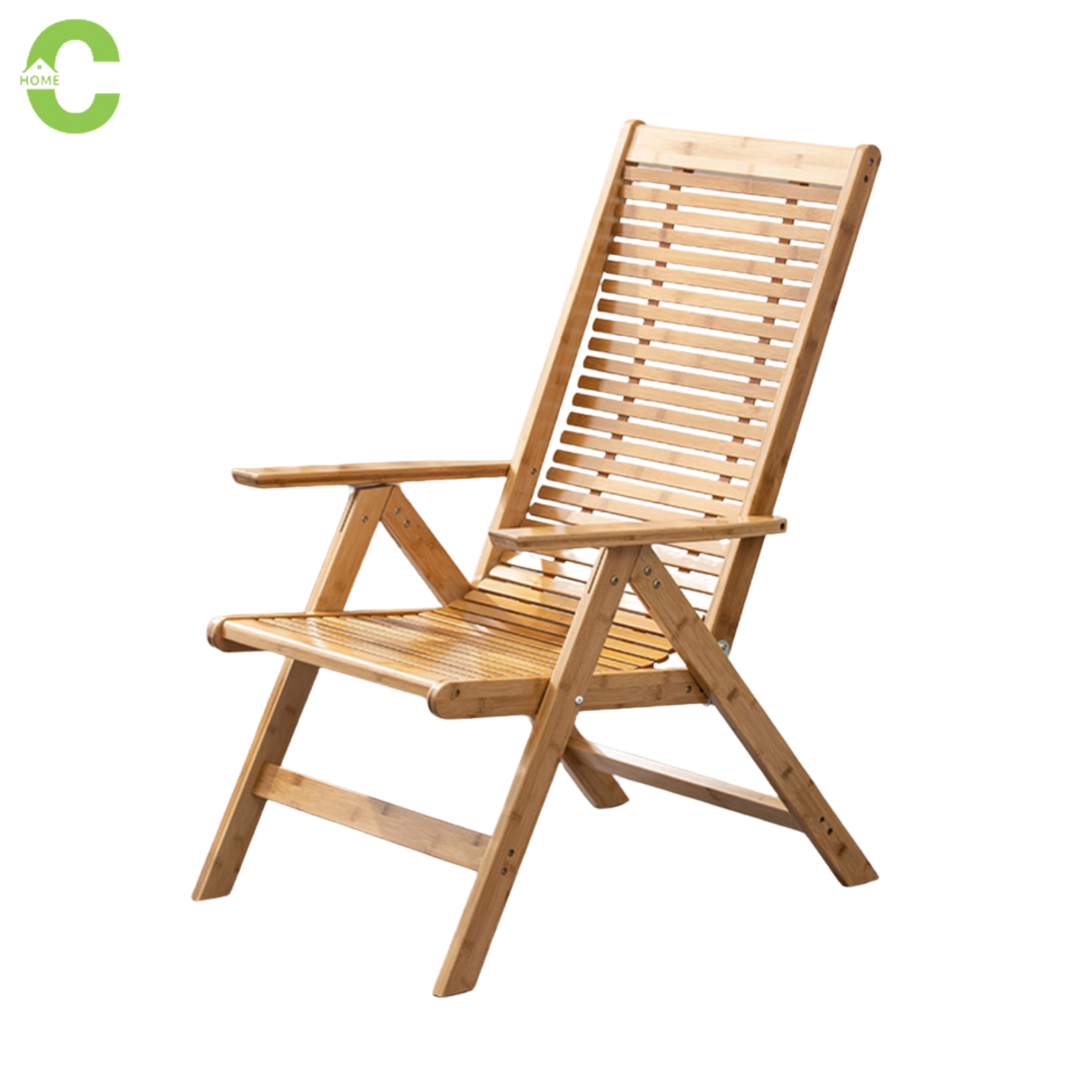 HOMEC เก้าอี้พับไม้ เก้าอี้พับไม้ปรับนอน เก้าอี้ไม้ ปรับได้ 6 ระดับ ทำจากไม้ไผ่ คุณภาพดี ทนทาน รับน้ำหนักได้ 200 กิโลกรัม ราคา 4,139 บาท*ส่งฟรี