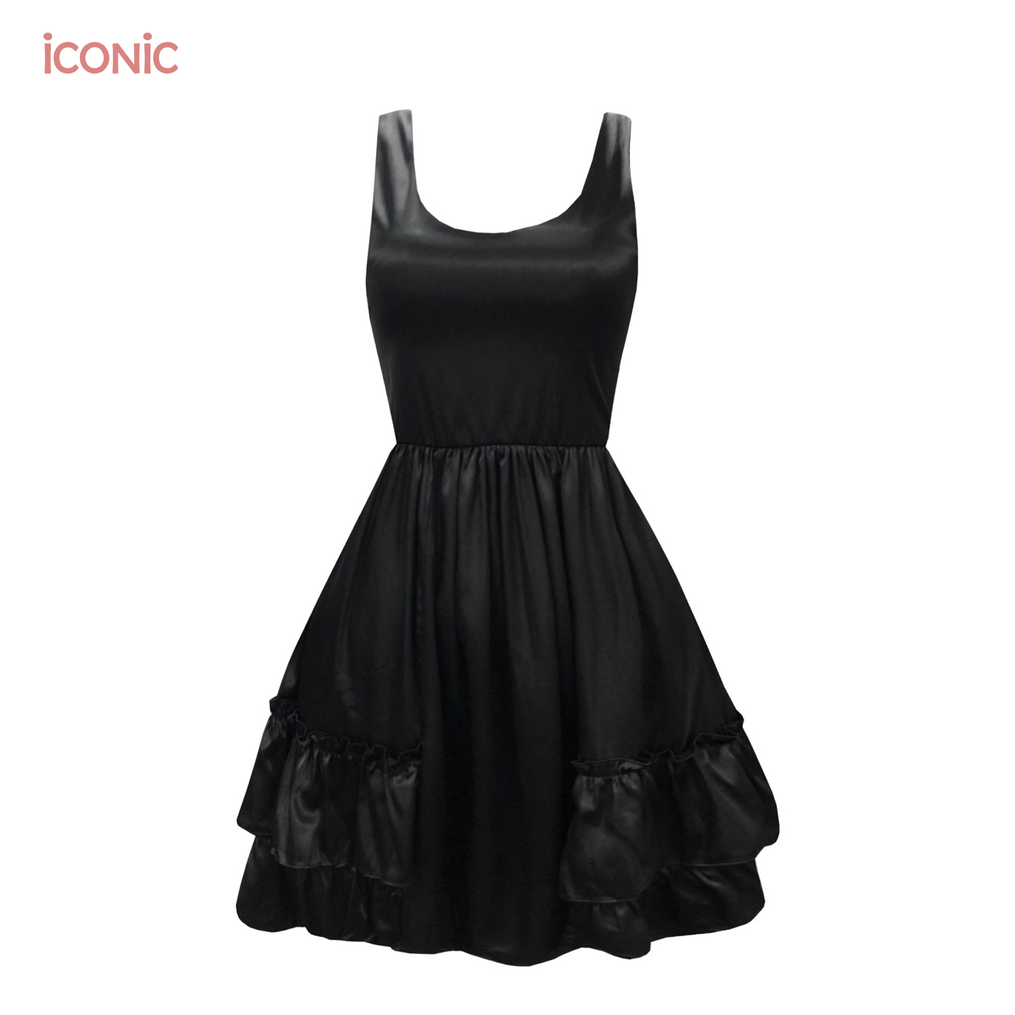 ชุดเดรสผู้หญิง ชุดเดรสแฟชั่นสไตล์เกาหลี Iconic BLACK Runway Dress #0007 ชุดเดรส แขนกุด ตกแต่งระบาย เดรสแฟชั่น เสื้อผญแฟชั่น เดรสออกงาน เดรสทำงาน เดรสหรู เดรสปาร์ตี้