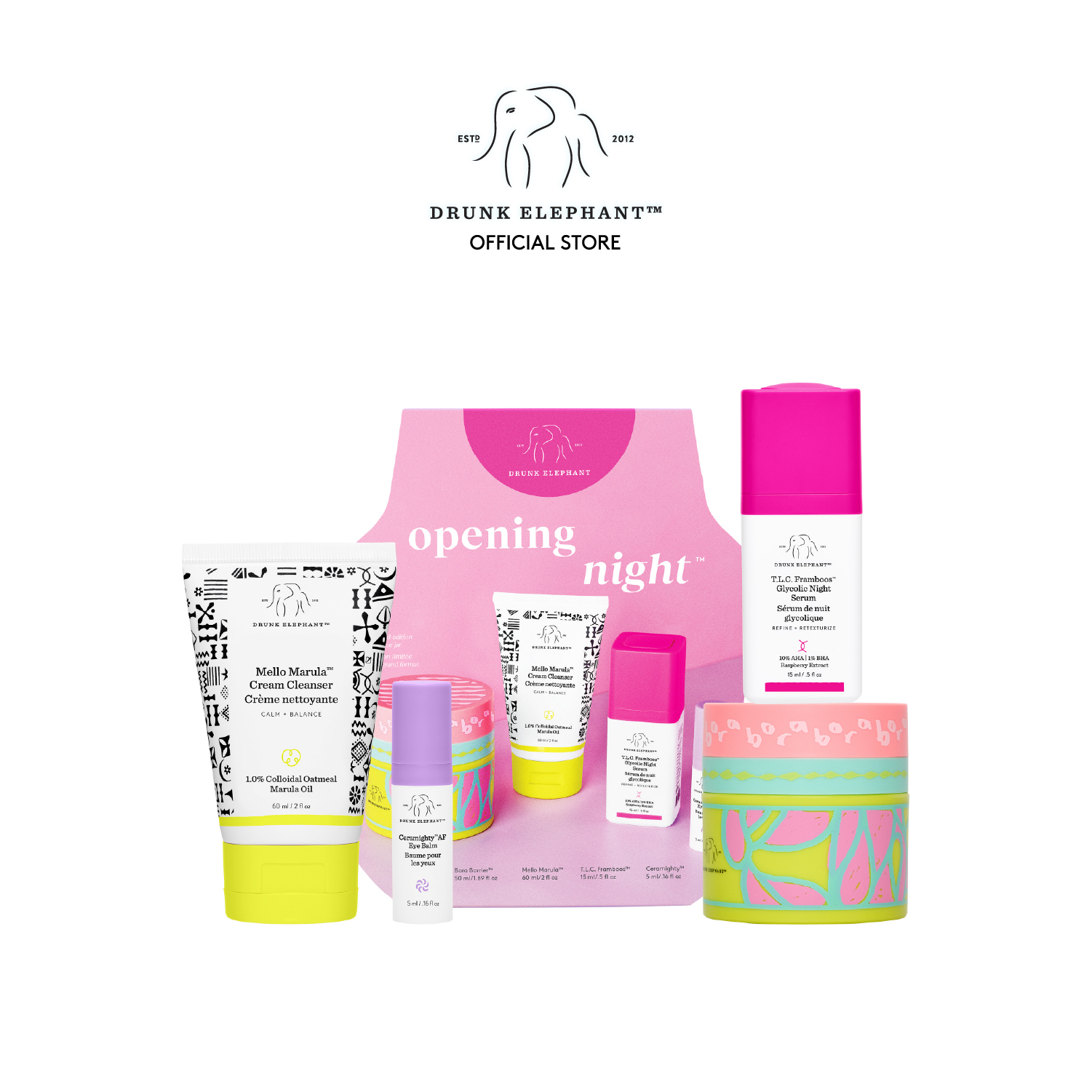 Drunk Elephant ™ Opening Night Evening Kit ราคา 3,900 บาท*ส่งฟรี