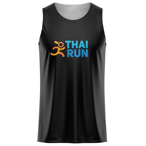 Thairun(ไทยรัน) เสื้อวิ่ง เสื้อกีฬา Thairun Logo แขนกุด สีดำ ราคา 390 บาท*ส่งฟรี