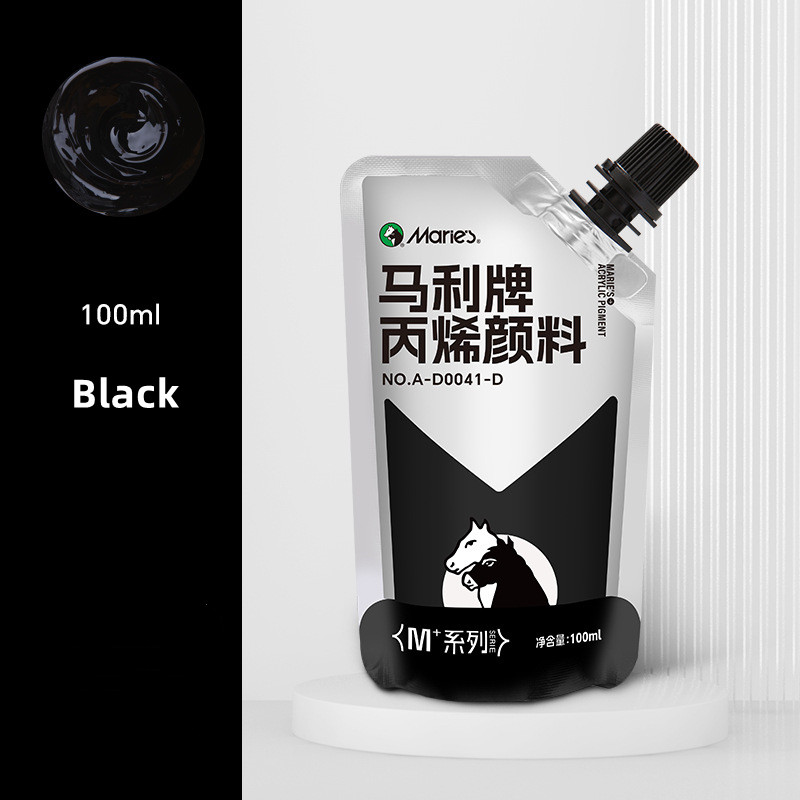 Maries สีอะคริลิค 100ml กันน้ำและกันแดด เหมาะสำหรับภาพวาดด้วยมือและโครงการ DIY Acrylic Paint