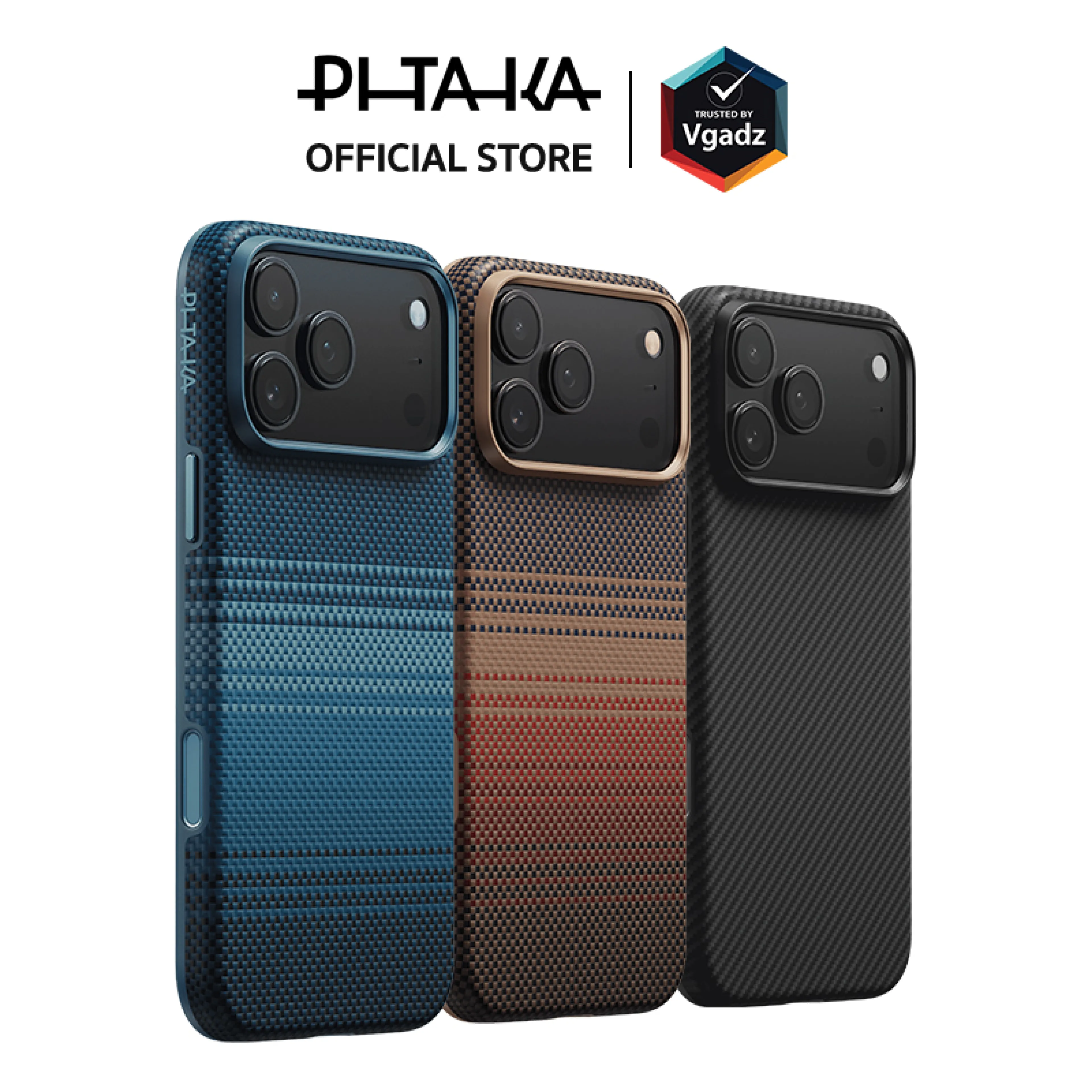 Pitaka Case for iPhone 17 Pro / Pro Max, Aramid Ultraguard Case Model
