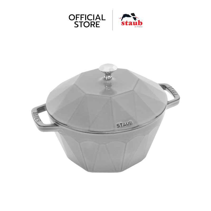 STAUB หม้อเหล็กหล่อ ทรง Diamond ไซซ์ 22 ซม. สี Graphite Grey N40508397 ราคา 7,950 บาท*ส่งฟรี