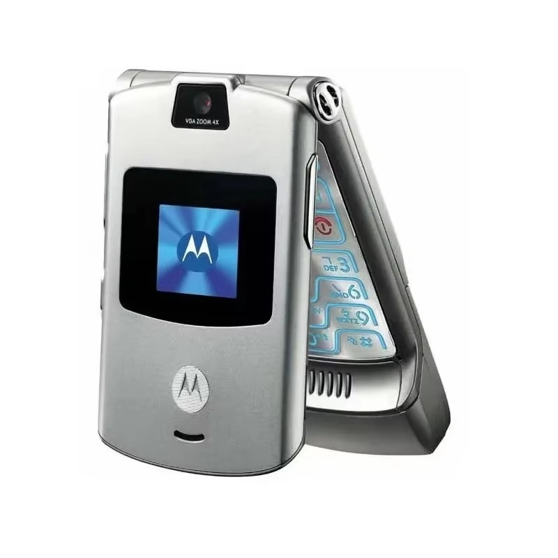 Motorola V3 3G เครื่องแท้100% มือถือฝาพับ โมโตโรล่า ออกใบกำกับภาษีได้ ประกันศูนย์ไทย (M3/256) ราคา 50,000 บาท*ส่งฟรี