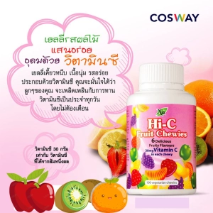 ภาพหน้าปกสินค้าวิตามินซี รูปและรสผลไม้ เยลลี่ Hi C fruit Chewies Vitamin C ขนาดบรรจุ 200 กรัม 100 เม็ด วิตามิน*หมดอายุ 04.2025 ที่เกี่ยวข้อง