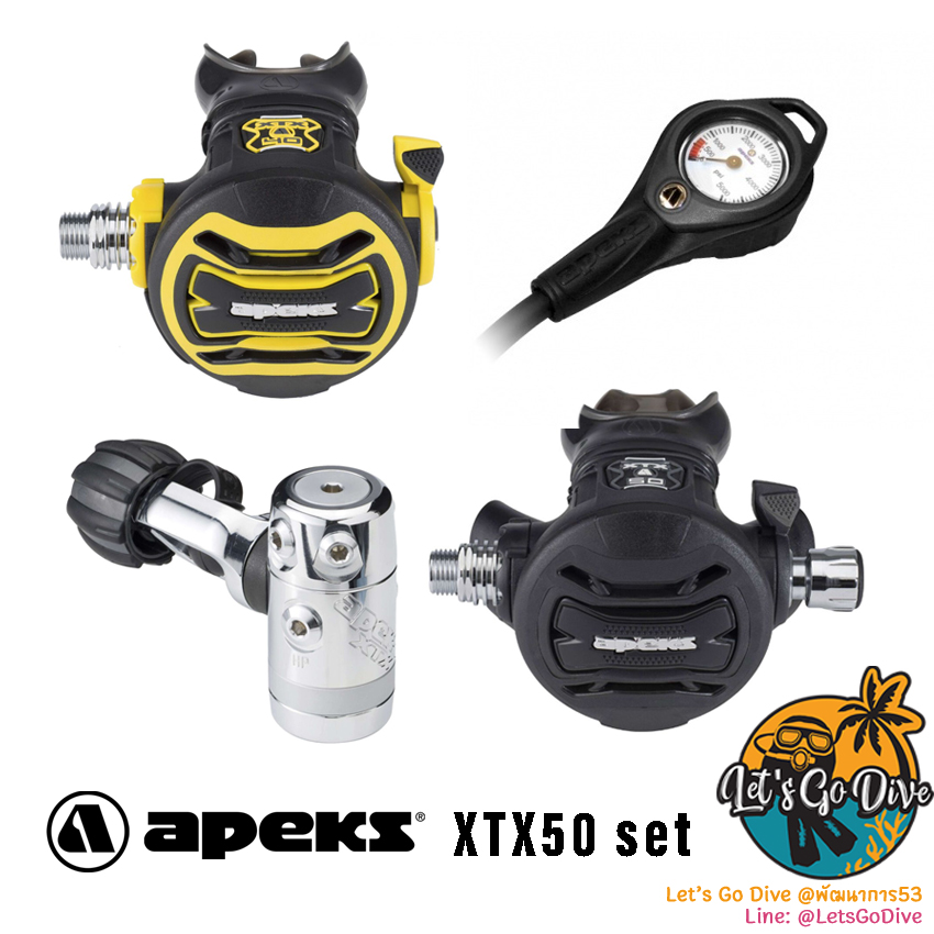 APEKS XTX50 set - Regulator Set - ชุดอุปกรณ์หายใจSCUBA - ชุดReg ราคา 44,780 บาท*ส่งฟรี