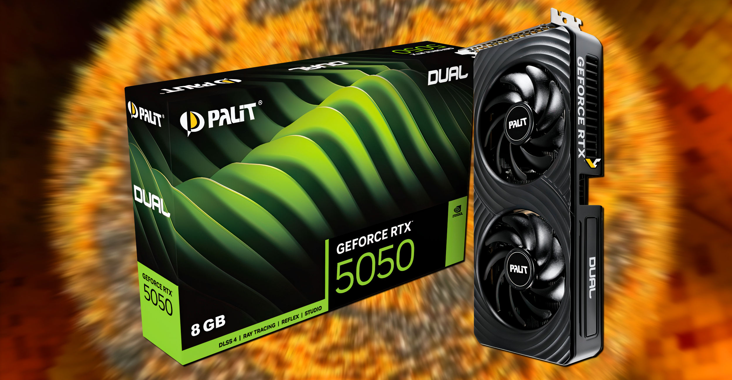Palit Geforce Rtx 5050 Dual - 8Gb Gddr6 (Graphics Card) ราคา 9,999 บาท*ส่งฟรี