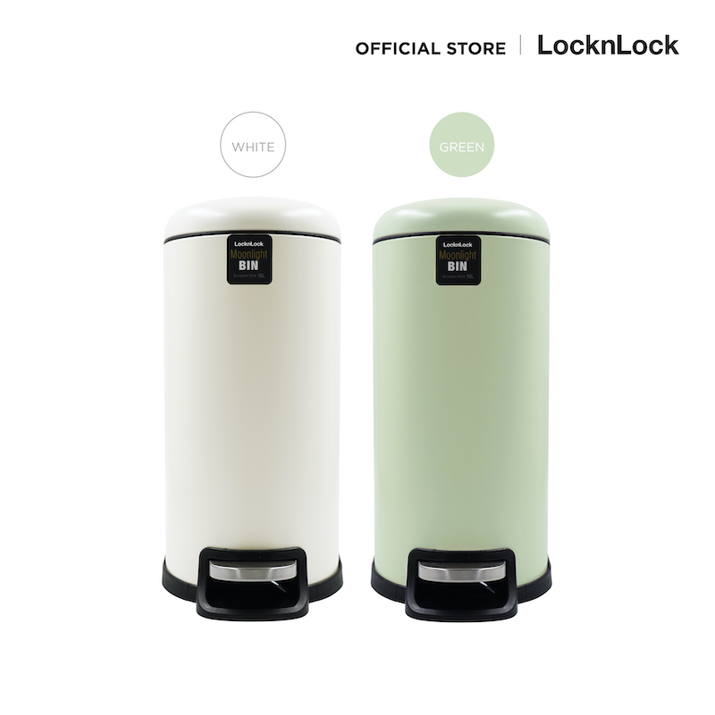LocknLock ถังขยะแบบเหยียบ Steel Pedal Dust Bin ความจุ 10 ลิตร รุ่น BYP121 ราคา 1,015 บาท*ส่งฟรี