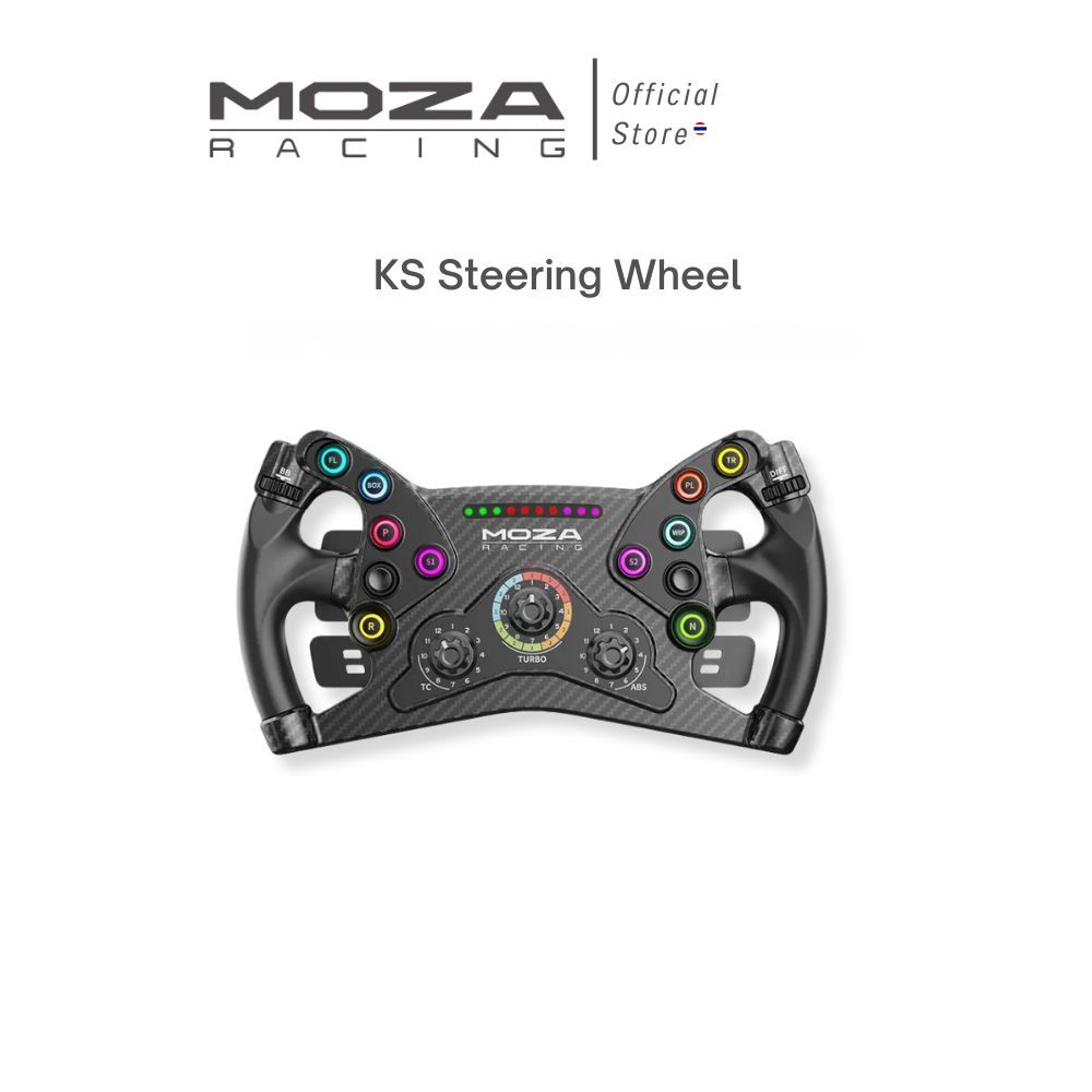 MOZA KS Steering Wheel พวงมาลัย รุ่น MZ-RS047 รองรับ PC ราคา 10,590 บาท*ส่งฟรี