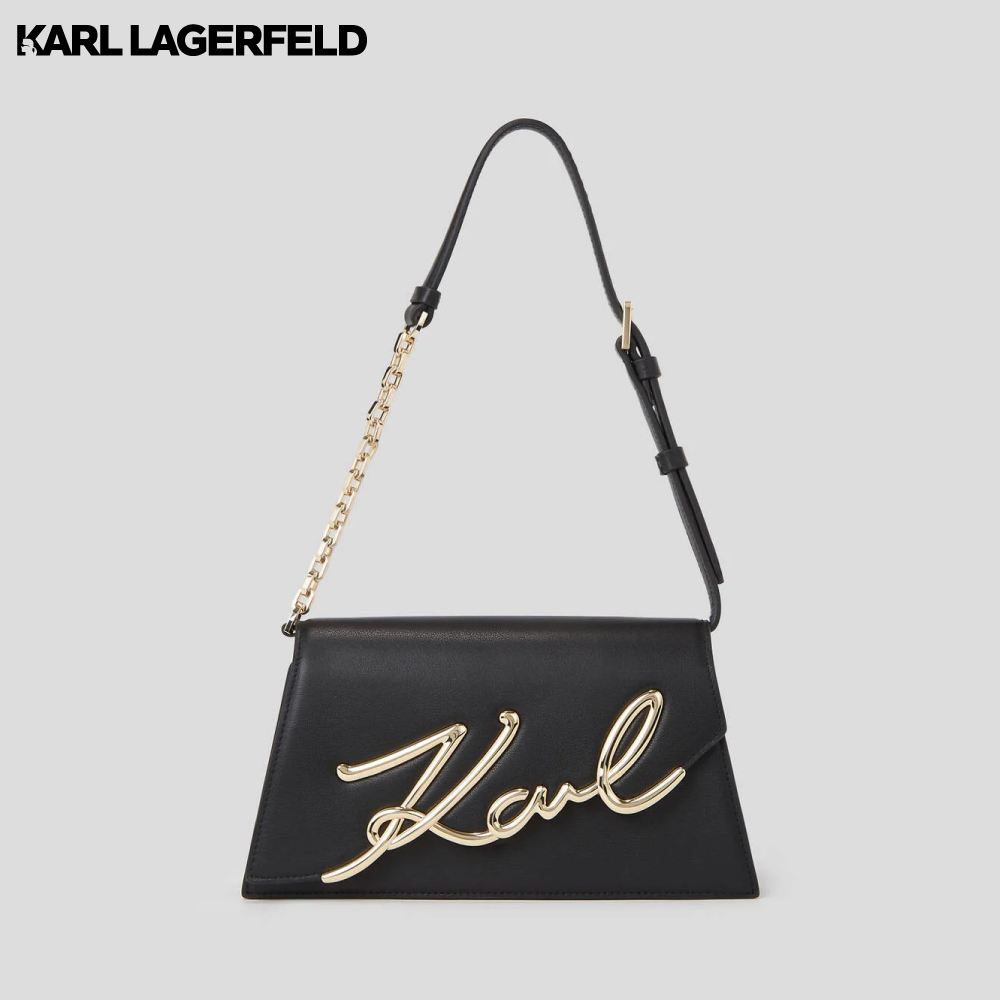 KARL LAGERFELD - K/SIGNATURE MEDIUM SHOULDER BAG 240W3005 กระเป๋าพาดลำตัว ราคา 14,500 บาท*ส่งฟรี