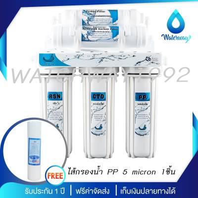 ดูภาพ Uni-Pure เครื่องกรองน้ำดื่ม 5 ขั้นตอน คุณภาพดี ติดตั้งง่าย อุปกรณ์ครบชุด แถมฟรี ไส้กรอง PP 5 micron 1 ชิ้น (รับประกัน 1 ปี) - Blue เพิ่มเติม Uni-Pure เครื่องกรองน้ำดื่ม 5 ขั้นตอน คุณภาพดี ติดตั้งง่าย อุปกรณ์ครบชุด แถมฟรี ไส้กรอง PP 5 micron 1 ชิ้น (รับประกัน 1 ปี) - Blue