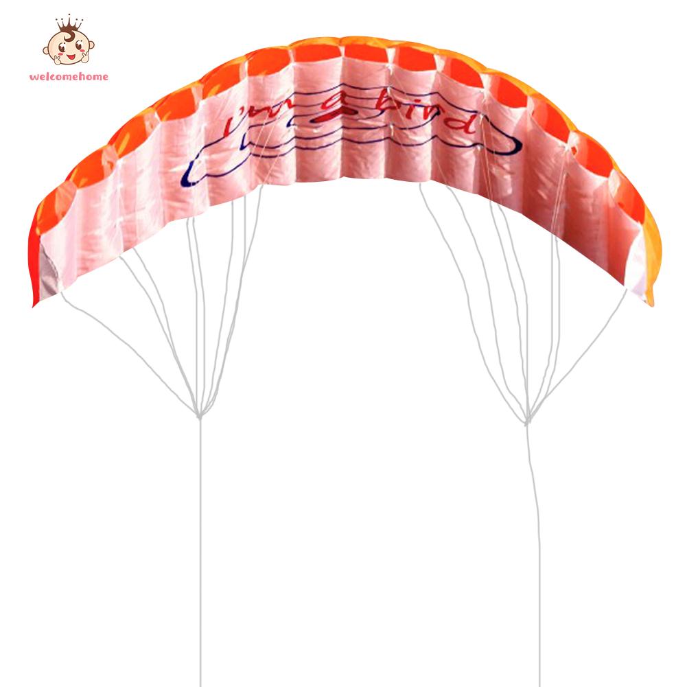 【welcomehome】สนุกกลางแจ้ง dual line Stunt parafoil ร่มชูชีพ Rainbow Sports Beach Kite