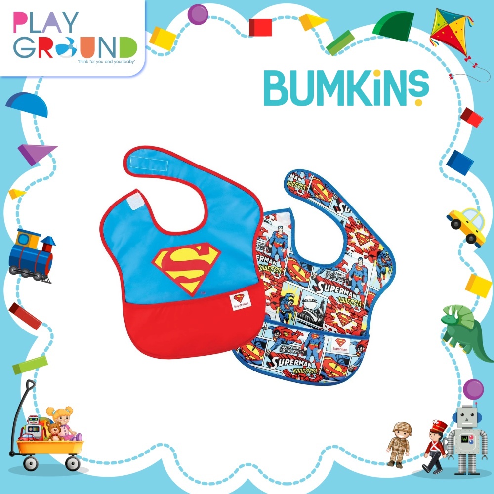 Bumkins ผ้ากันเปื้อน รุ่น Super Bib ลาย Super Hero Collections สำหรับน้องวัย 6 เดือน ถึง 2 ขวบ