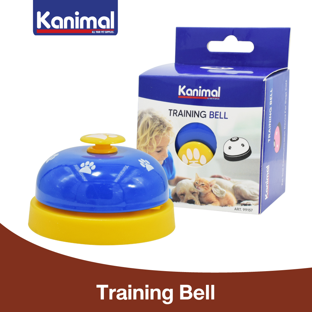 Kanimal Pet Training Bell Cat Toy, Dog Toy Interactive Bell Feeder IQ Training For All Pets Size 7x5 cm. (Blue) ราคา 74 บาท*ส่งฟรี