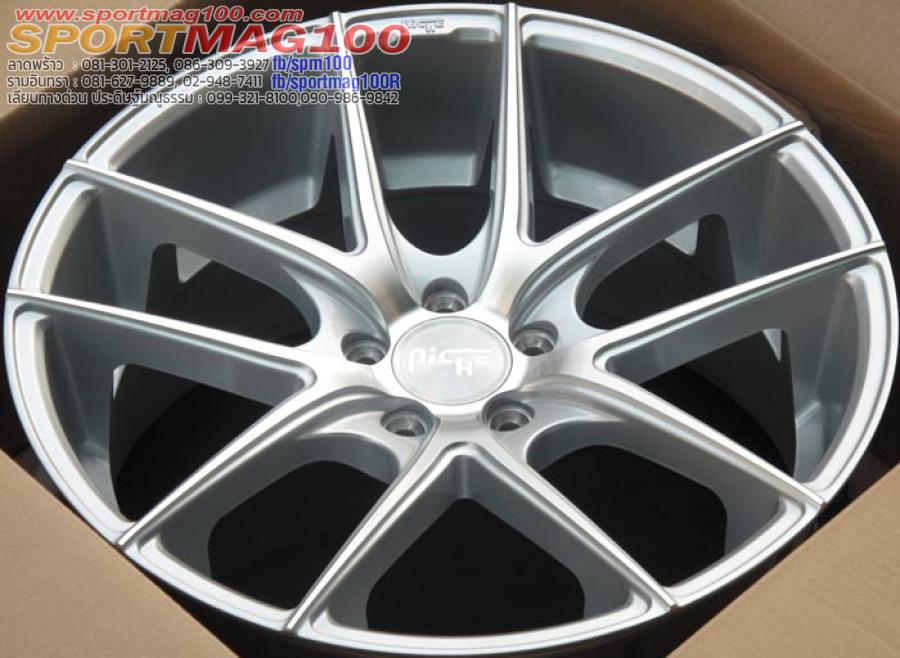 อุปกรณ์และชิ้นส่วนยานยนต์ Niche ล้อแม็ก Targa สีเงิน ล้อหน้า 8.5 ล้อหลัง 9.5 ขนาด 19 นิ้ว 5 รู 130 Offset47/45(18259) ราคา 64,400 บาท*ส่งฟรี