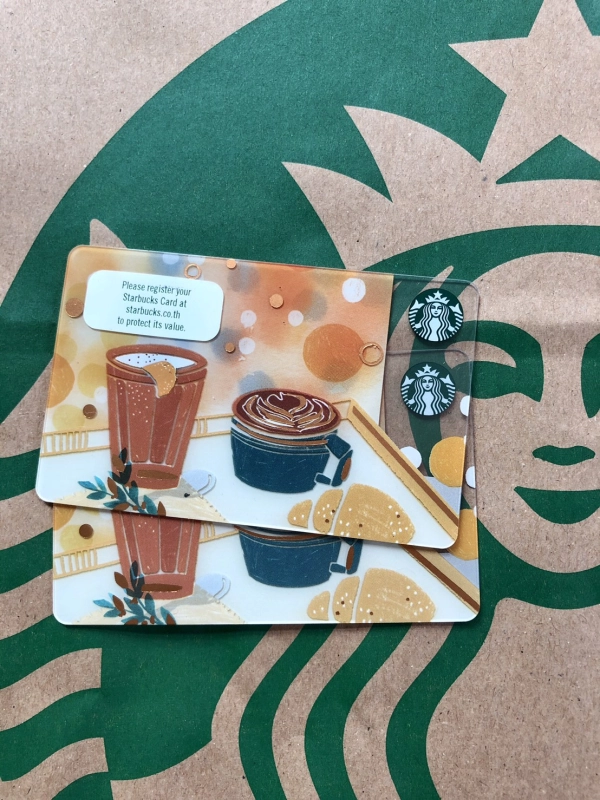 ภาพหน้าปกสินค้าStarbucks--E-Vo Starbucks 5,000 Bath บัตรสตาร์บัคส์มูลค่า 5,000 บาท (ส่งรหัสหลังบัตร เท่านั้น)