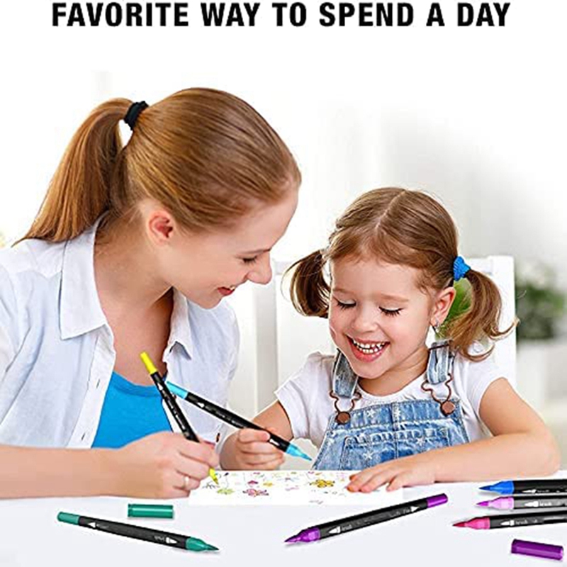 colouring pens dual brush pens felt tip pens art markers drawing, painting 3