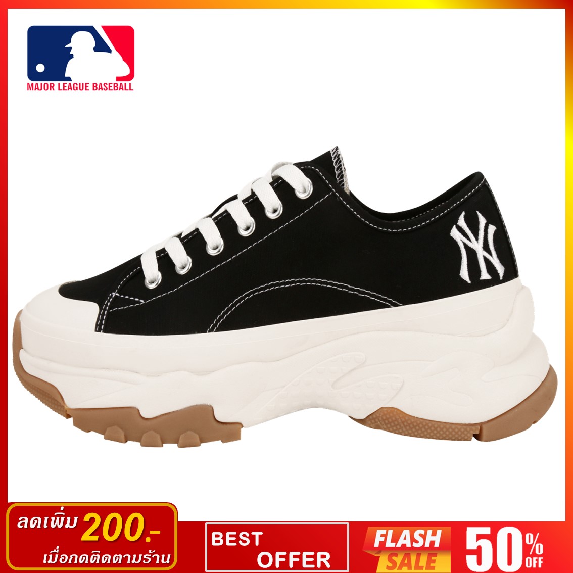 MLB Big Ball Chunky Mask New York Yankees Sandal Shoes 3ASDCH133-50CRS US  5-11