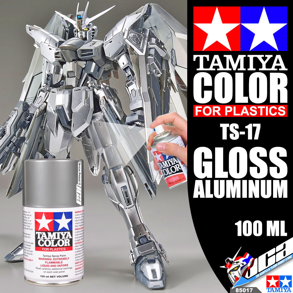 TAMIYA 85017 TS-17 ALUMINIUM COLOR SPRAY PAINT CAN 100ML